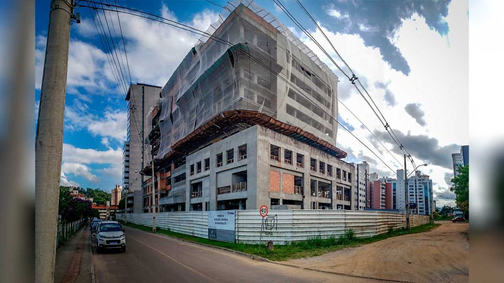 Construção da sede da Justiça Federal em Blumenau 
